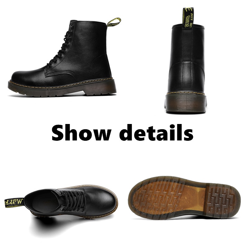 Giày Boots Martin Cổ Cao Phong Cách Thời Trang Anh Quốc Có Size 35-45