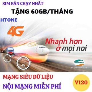 SIM 4G VIETTEL 60GB