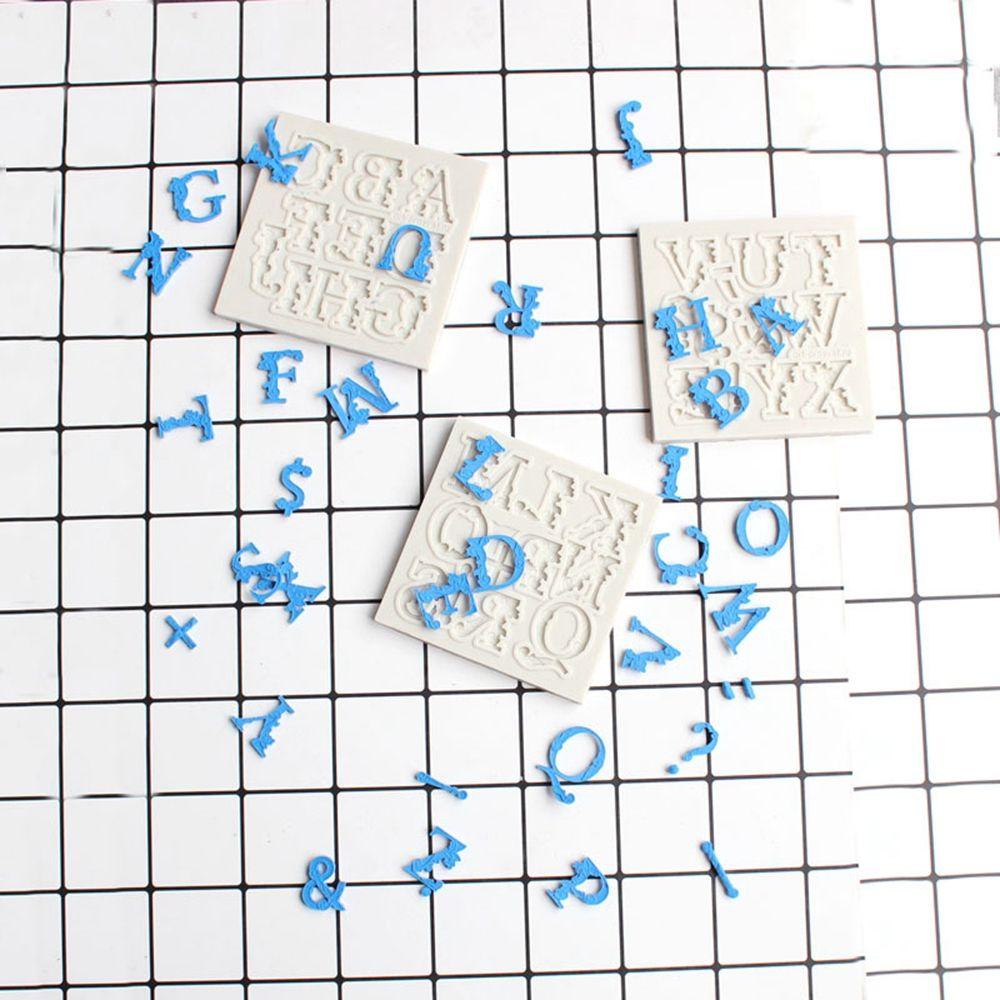 AUGUSTINA Set 3 Khuôn Làm Bánh / Sô Cô La Hình Chữ Cái