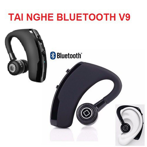 Tai Bluetooth V9 Kết nối cùng lúc 2 thiết bị  * Thời gian sử dụng dài – bluetooth V4.0 tiết kiệm pin nhạc hay, bass ấm