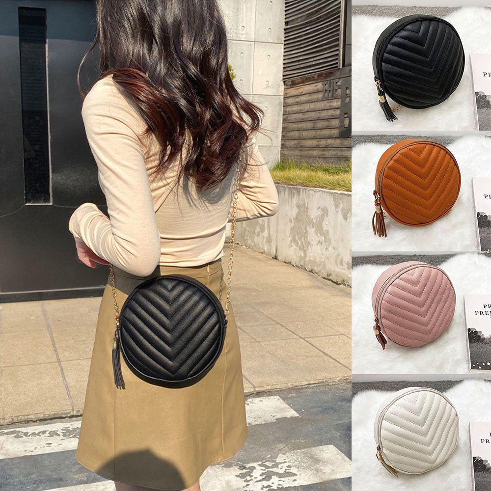 MELODG Túi Đeo Chéo Hình Tròn Thời Trang Dành Cho Nữ