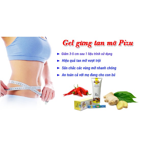 Gel Tan Mỡ Gừng Pizu