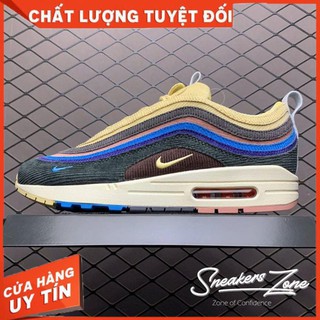 Giày thể thao sneaker AIR MAX 97 Sean Wotherspoon bảy màu da lộn siêu đẹp cho cả nam và nữ
