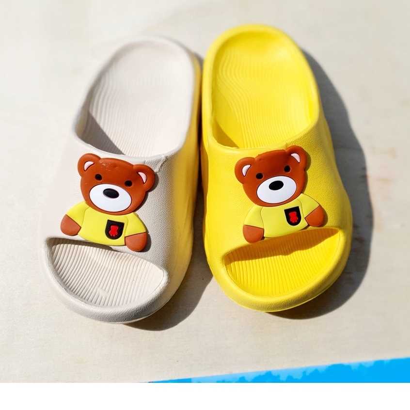 Dép bánh mì siêu nhẹ cho bé trai bé gái hình gấu túi siêu to