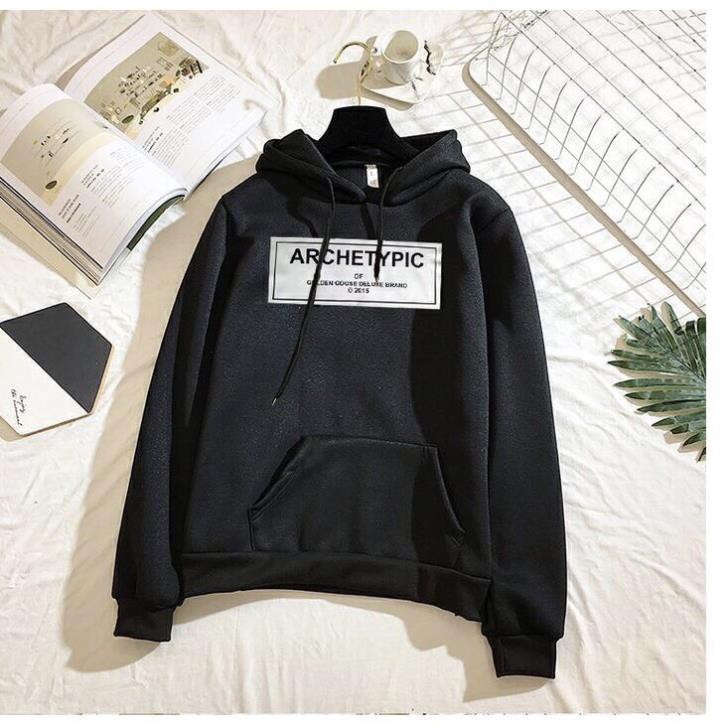 SALE- Áo nỉ hoodie thu đông Archetypic form suông rộng có mũ unisex, chất nỉ bông siêu ấm áo hoodie cặp