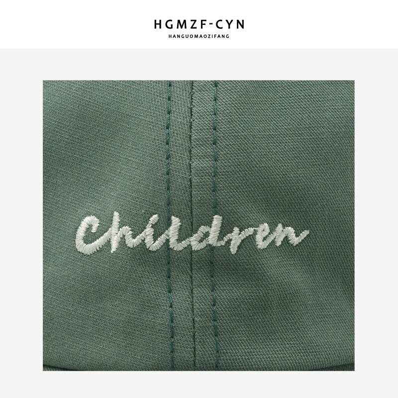 Hats in Korean female spring and summer soft baseball caps male top Korean fashion letters embroidery cap caps curved brim brim