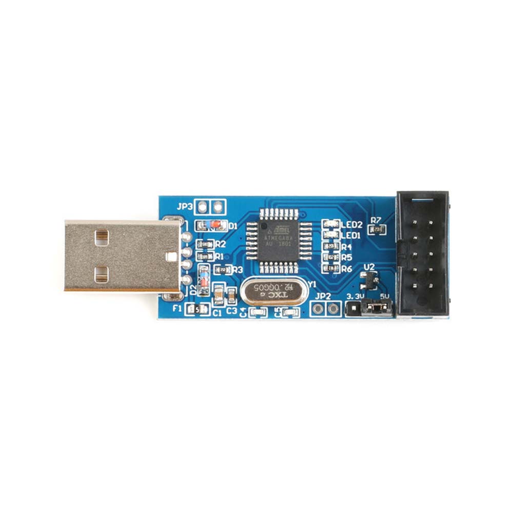 [COD] JTAG Download Cable AVR Programmer Support Win7 64 USBISP USBASP ATMEGA128 USB ASP ATMEGA8 Arduino 51 USB ISP AVR MCU Board/Multicolor