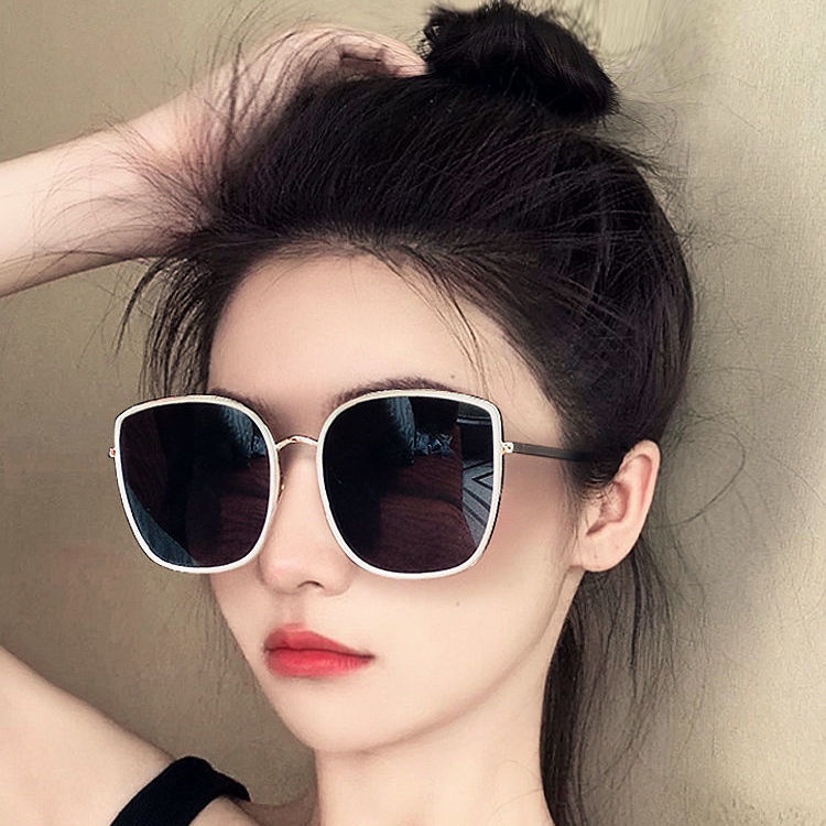 Kính mát gọng vuông lớn phong cách retro cổ điển Hàn Quốc trẻ trung cho nữ