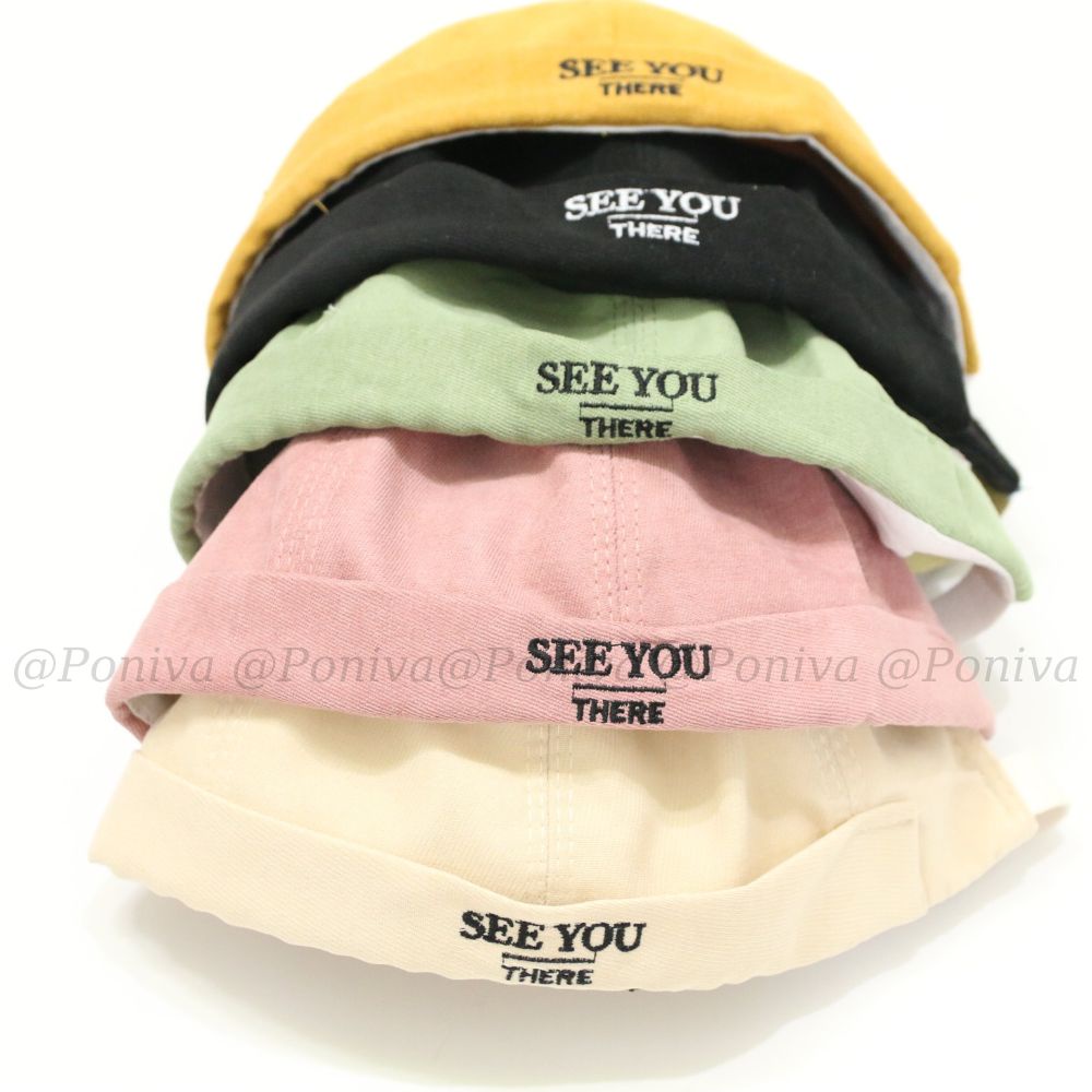 Nón Beanie vành tròn ❤️ Mũ tròn SEE YOU phong cách Retro Hàn Quốc form Unisex nam nữ Thời trang PONIVA siêu hot