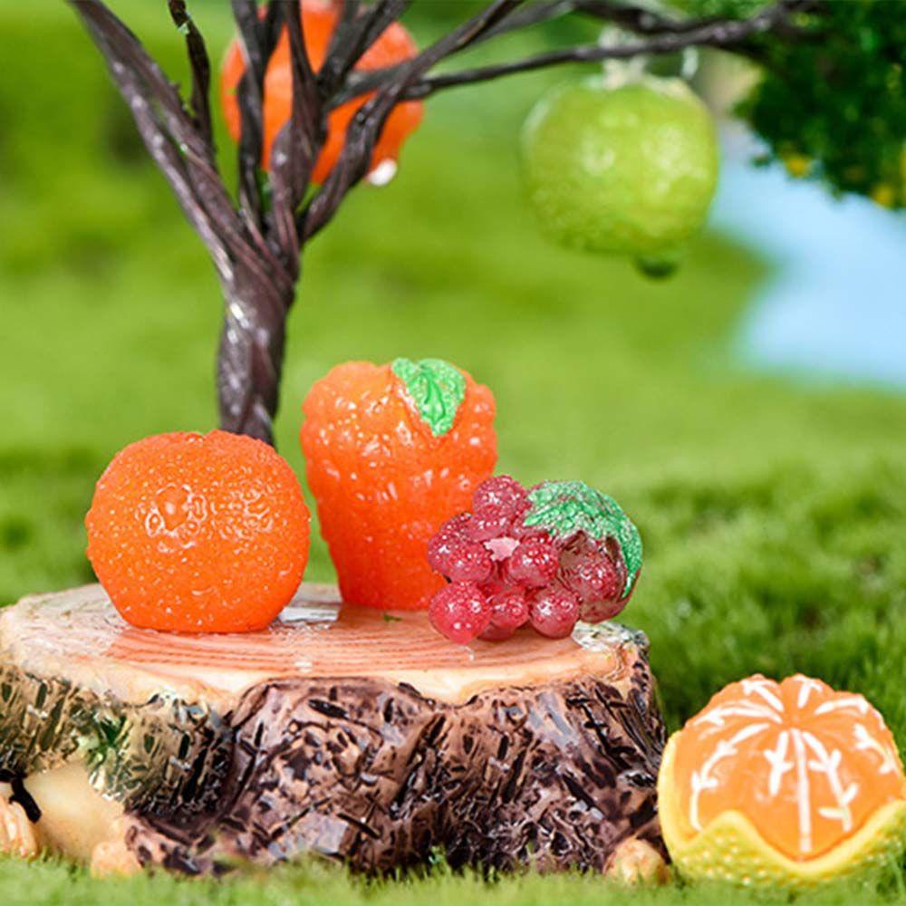 Set 10 Trái Cam Nhựa Dùng Để Trang Trí Nhà Búp Bê