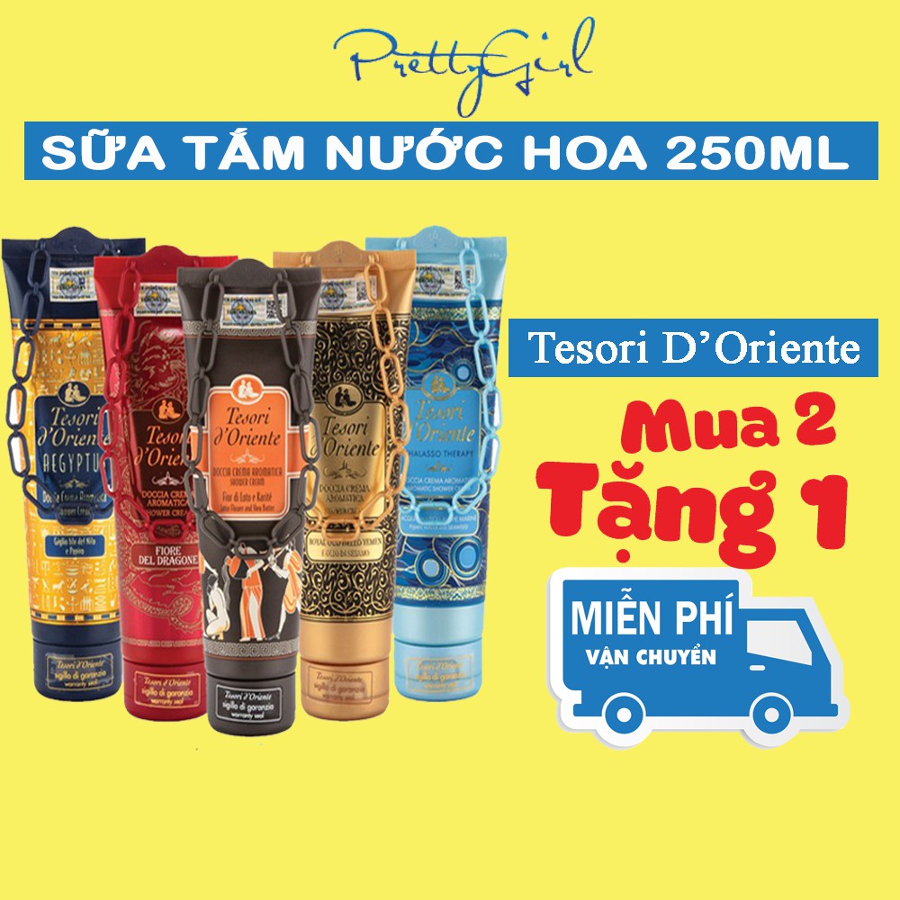 Sữa Tắm Trắng Da 🌸FREESHIP🌸 Sữa Tắm Dây Xích Lưu Hương Tesori D’Oriente Cao Cấp Italia 250ml