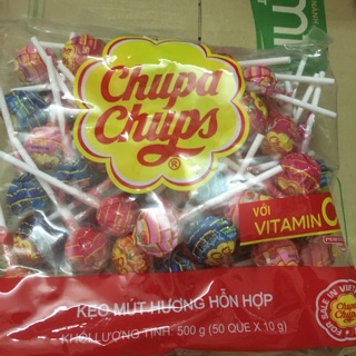 Kẹo mút chupa chups hương hỗn hợp 500g(50 que)
