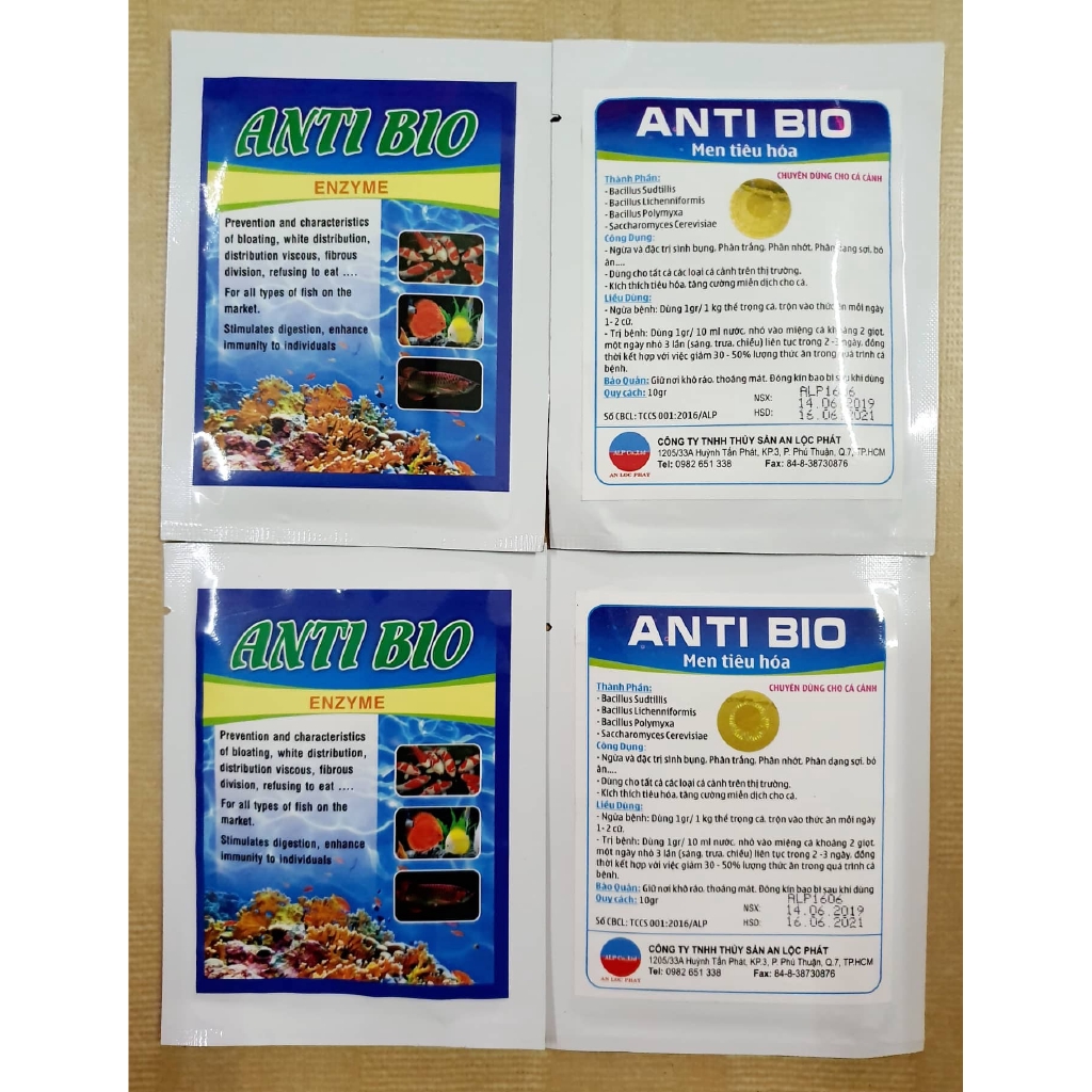 Men tiêu Hóa Antibio cho cá cảnh