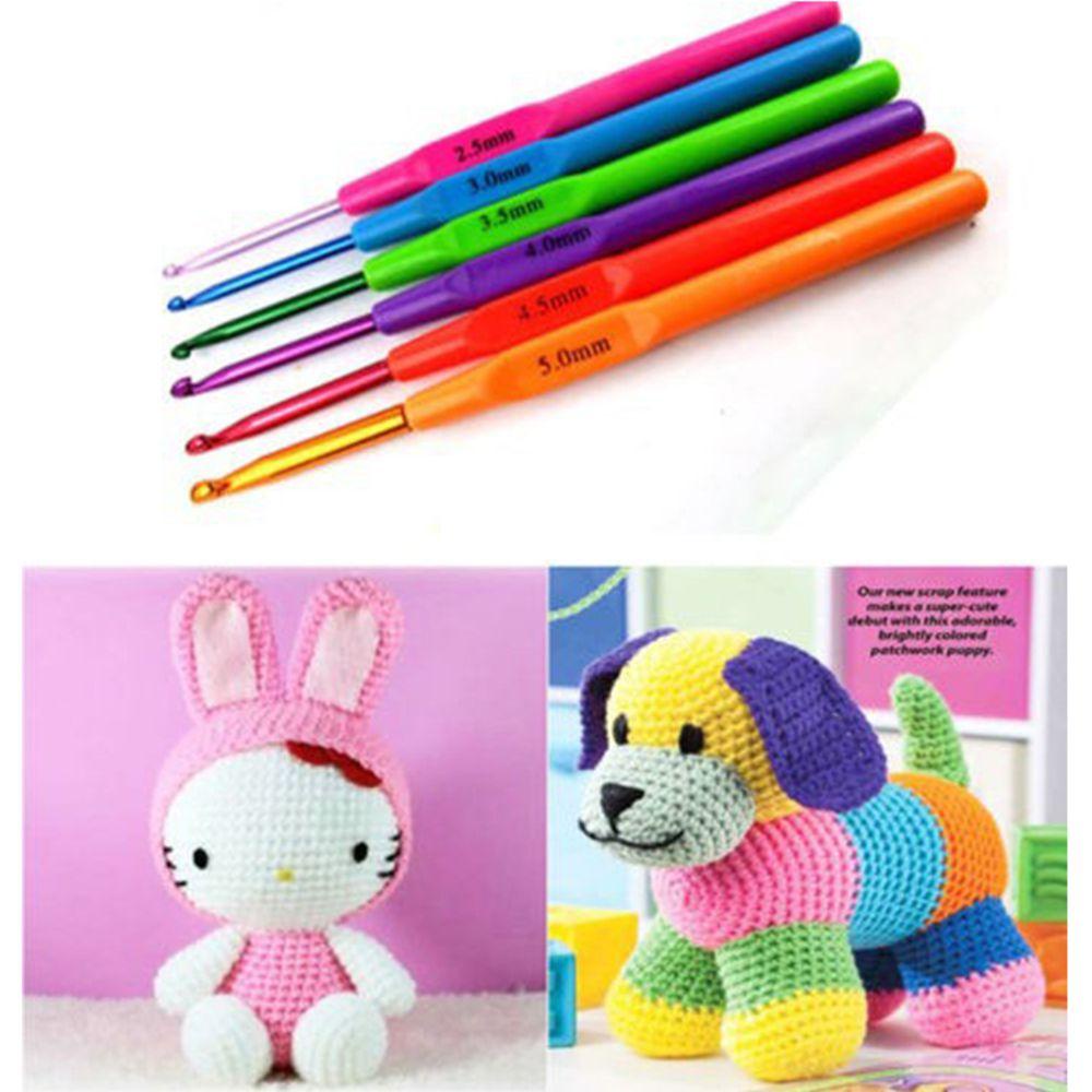Set 6 Kim Móc Len Mềm 6 Size 2.5-5mm Kèm 6 Móc