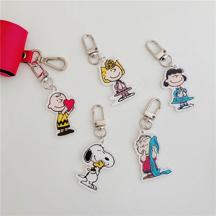 Móc khóa hình nhân vật hoạt hình snoopy xinh xắn dành cho trang trí