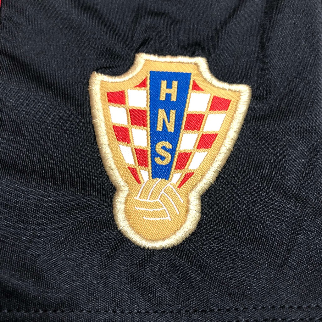 Áo Bóng Đá, Đá Banh, Thể Thao Tuyển CROATIA EURO - Thun Lạnh 4 Chiều Logo Thêu Nổi - Sân Khách, Xanh BINGO SPORT