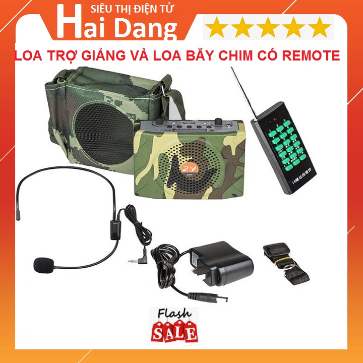 Loa Bẫy Chim, Kiêm Máy Trợ Giảng - Bắt Đài FM - Nghe Nhạc USB Có Điều Khiển Bảo Hành 6 Tháng