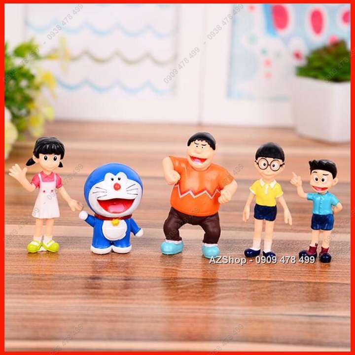 Mô Hình Bộ 5 Nhân Vật Doremon Nobita - 7973