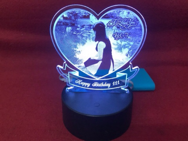 Đèn ngủ 3D, đèn trang trí, khắc hình ảnh theo yêu cầu