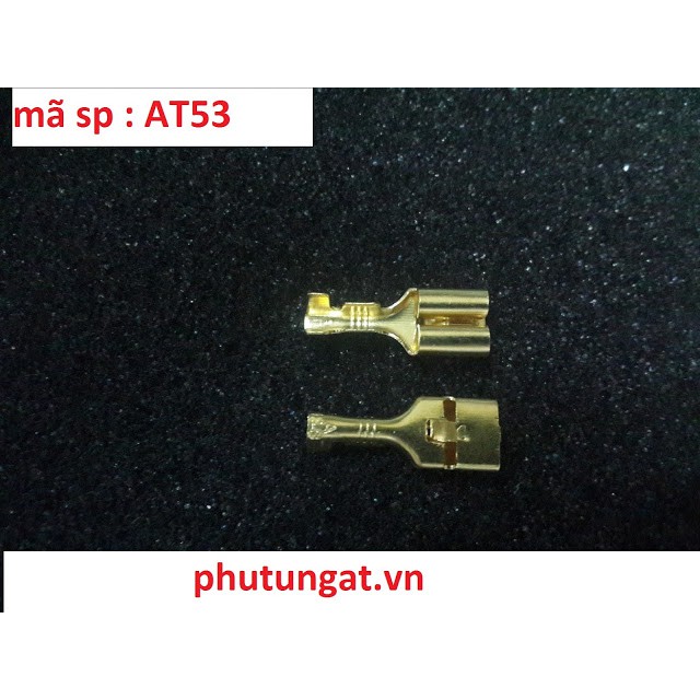 Cos lưỡi 6.3 có gai cài - đầu cos xe máy - AT53 ( 1 bịch 50 cái)