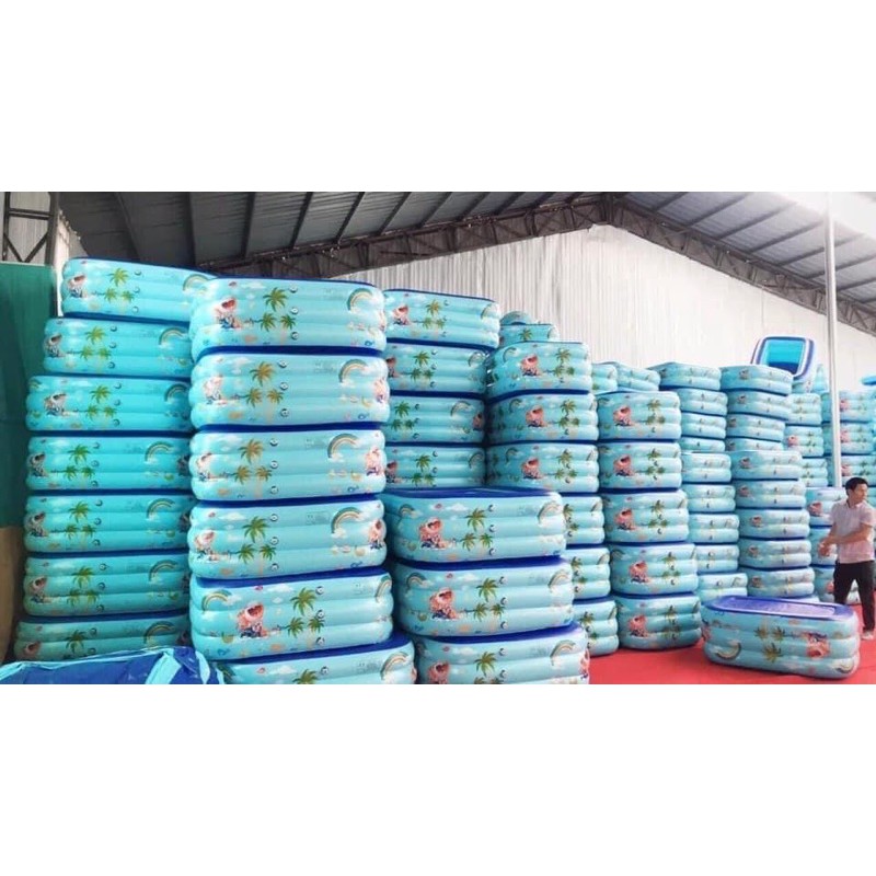 combo bể bơi 1m8 kèm bơm điện