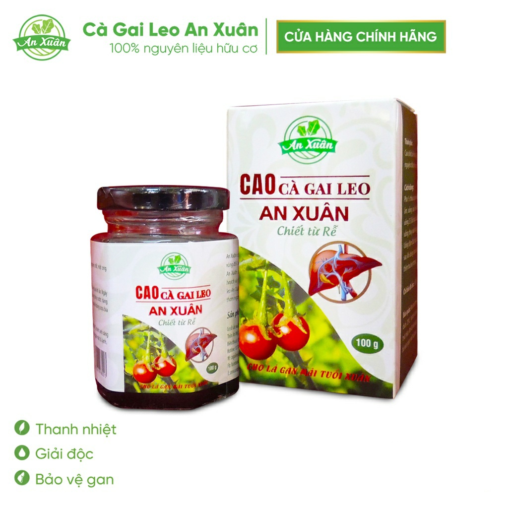 Cao Cà Gai Leo An Xuân Dạng Cao Cô Đặc Hộp 100g - Thải độc gan, hỗ trợ chức năng gan