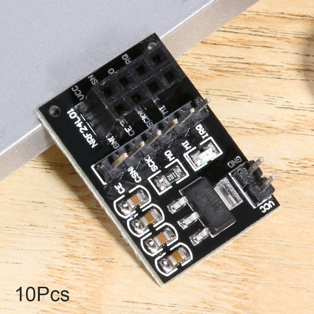 10pcs 3.3V Wireless Adapter Module Socket Adapter Board for 8Pin NRF24L01