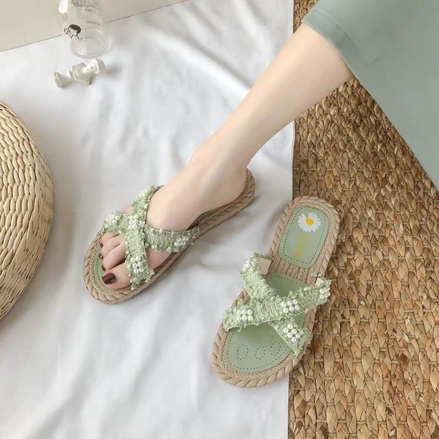 DÉP CÓI CHÉO ĐÍNH NGỌC ( HÀNG QUẢNG CHÂU ULZZANG)