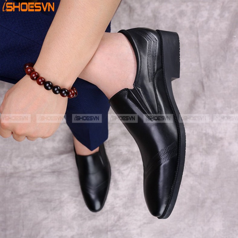 Giày lười công sở ISHOESVN IS301 - Giày da bò nam giày ishoes