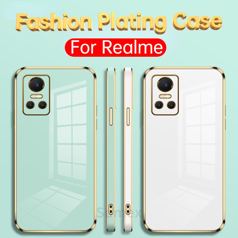 Ốp Điện Thoại Silicon Mỏng Nhẹ Tráng Gương Nhiều Màu Thời Trang Cho Realme GT NEO 3 3T 2 Neo3 Neo2 GT2 Pro 5G