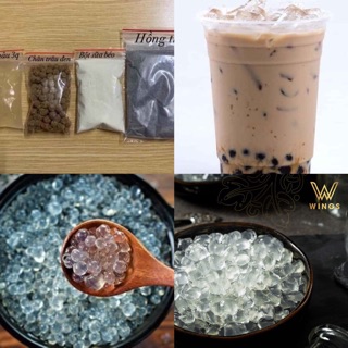Set hồng trà sữa
