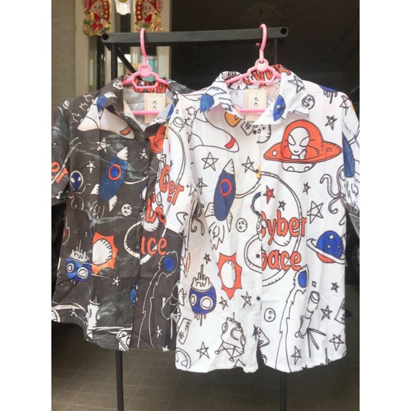 Áo Sơ Mi Tay Ngắn Unisex Cổ Bẻ Phông Cách Hàn Quốc Freesize
