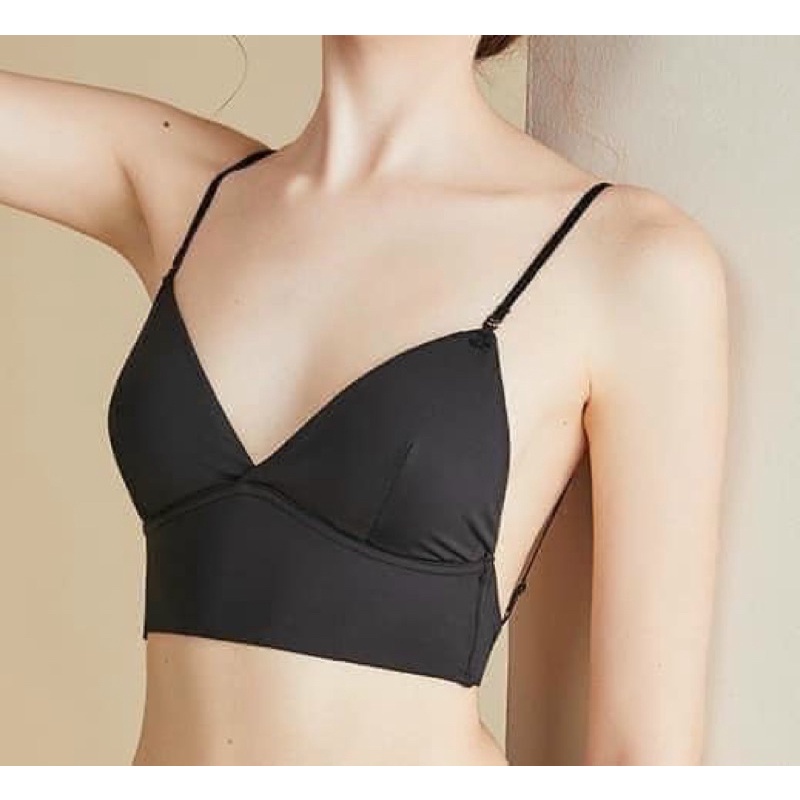 Áo bra lụa hở lưng hàng cao cấp A300 có size