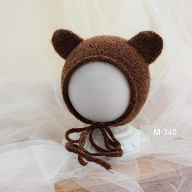 Mũ Len Tai Thỏ Dễ Thương Cho Bé Chụp Ảnh