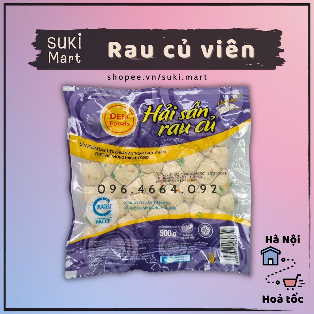 Rau củ viên - Viên chiên xiên que, viên thả lẩu Việt
