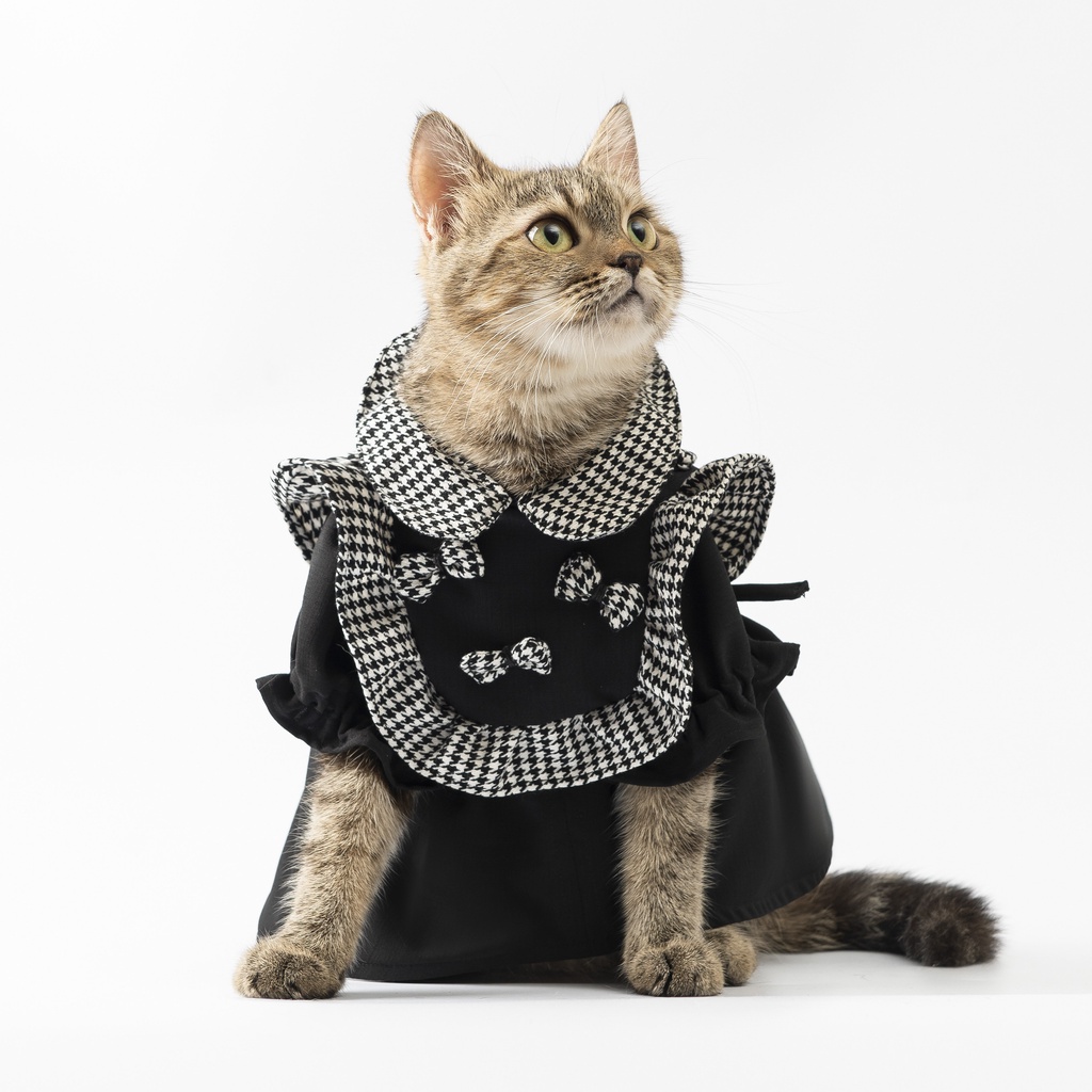 Váy nơ xinh hàng hiệu cho thú cưng - SaboCoco - B&W2