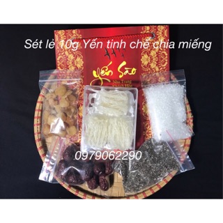 Combo Yến chia miếng + Táo Đỏ + Long Nhãn + Hạt Chia + Đường Phèn
