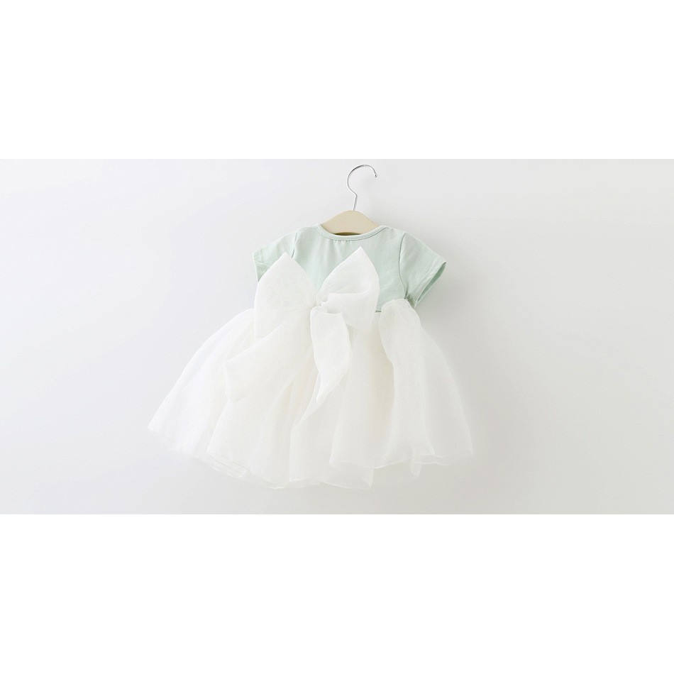 Đầm Công Chúa Tay Ngắn Mùa Hè Cho Bé Gái