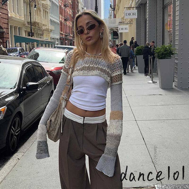 Áo Dệt Kim Tay Dài Cổ Tròn Thời Trang Cho Nữ Khiêu Vũ1O1-