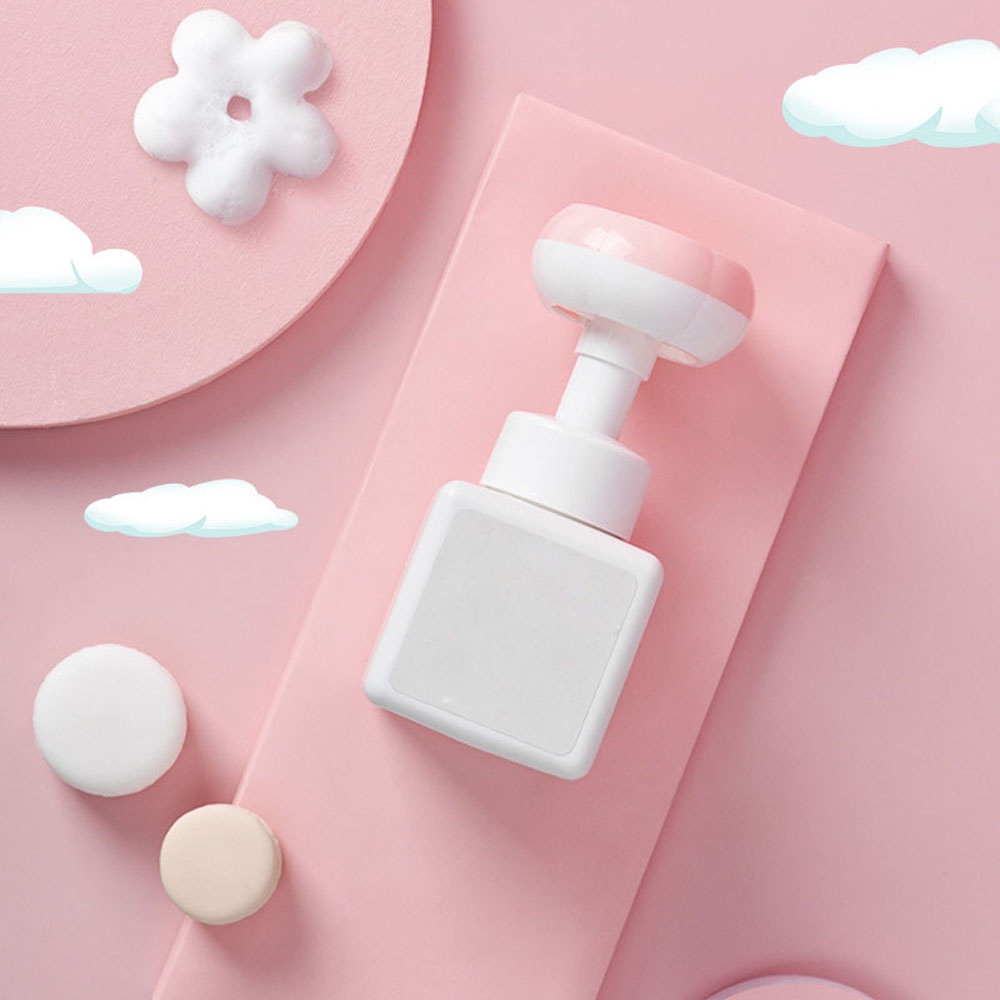 Chai rỗng đựng dầu gội sữa tắm tạo bọt hình hoa có thể đổ đầy lại nhiều màu sắc cỡ 250ml tiện dụng cho nhà tắm EPOCH