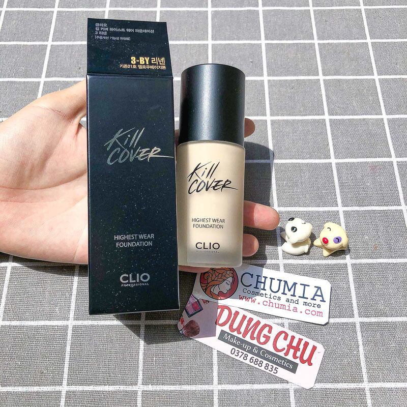 Kem nền CLIO Kill Cover Highest Wear Foundation SPF35/PA++