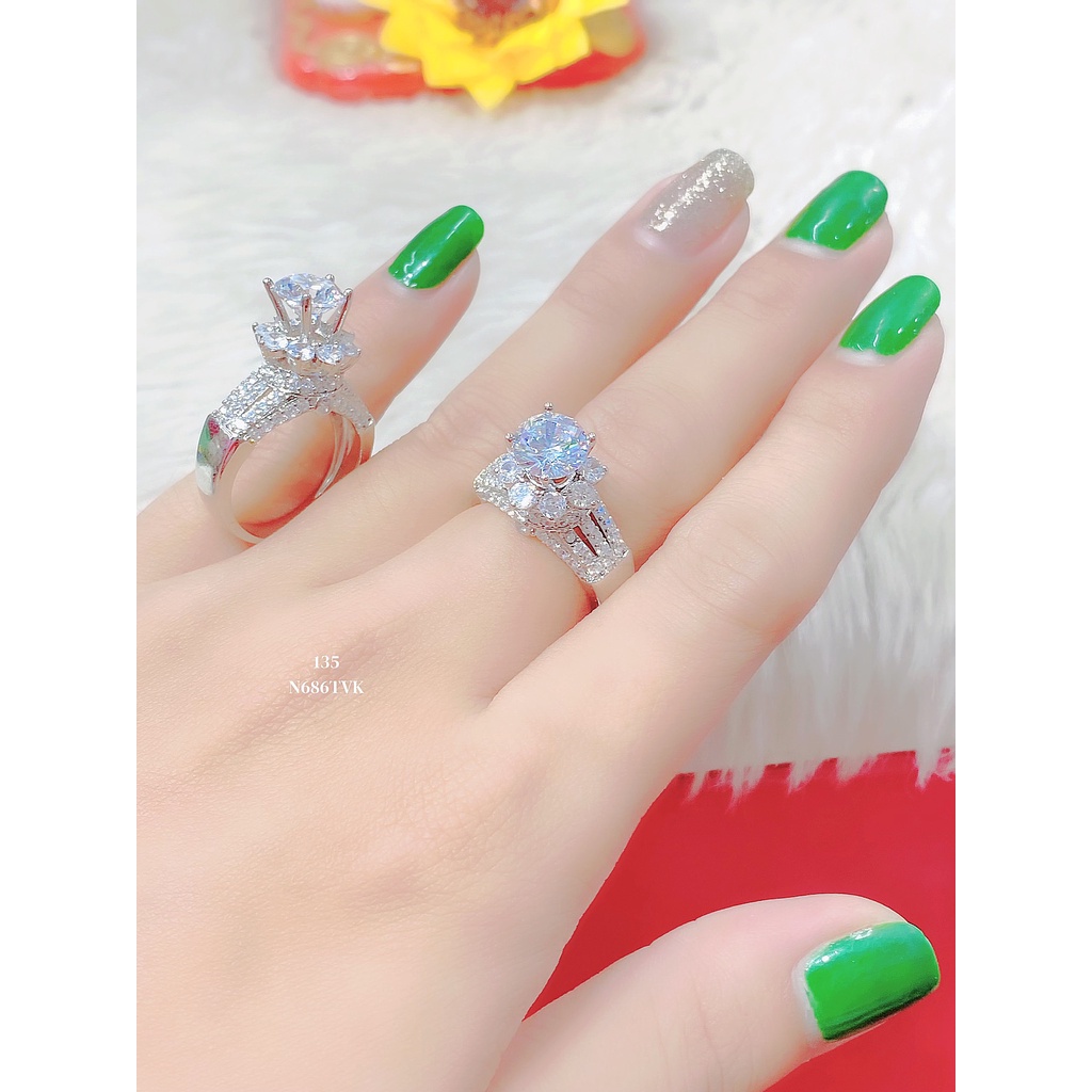 Nhẫn nữ mạ vàng 18k đính đá CZ N686 - Trang Sức UHA
