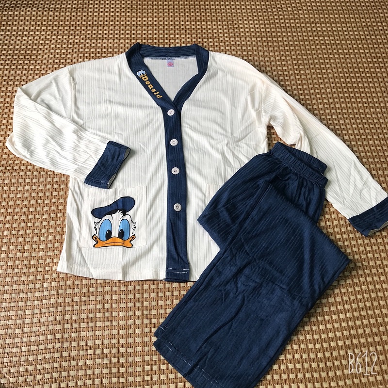 Bộ Pyjama nữ đũi cao cấp Quảng Châu Vịt xanh, Vịt Hồng KMH02 | BigBuy360 - bigbuy360.vn