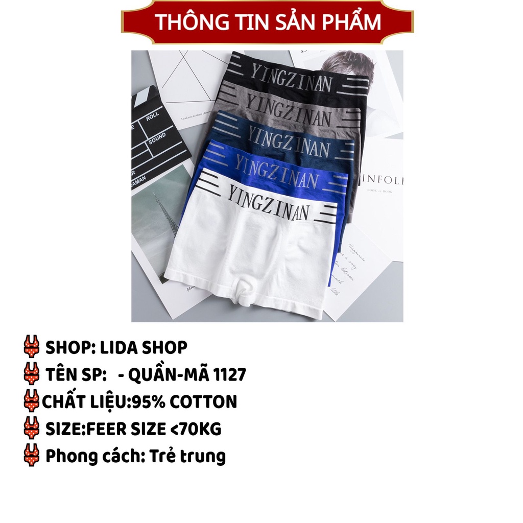 Quần Sịp Đùi Nam thiết kế co giãn thoáng mát cao cấp cottonn 100% mã 1127