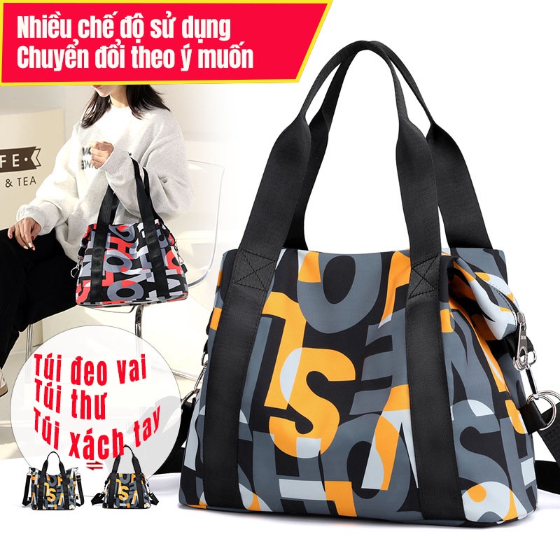 Túi Đeo Chéo Vai Bằng Vải Oxford Nylon Sức Chứa Lớn Phong Cách Hàn Quốc Cho Nữ