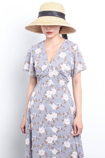 Đầm hoa nút bọc
