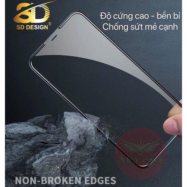 [Kính Hãng] Cường Lực Dành Cho Iphone SD DESIGN Full Màn Ip 6/6s/6plus/7/7plus/8/8plus/X/Xr/Xs Max/ 11/12 pro Max có hộp