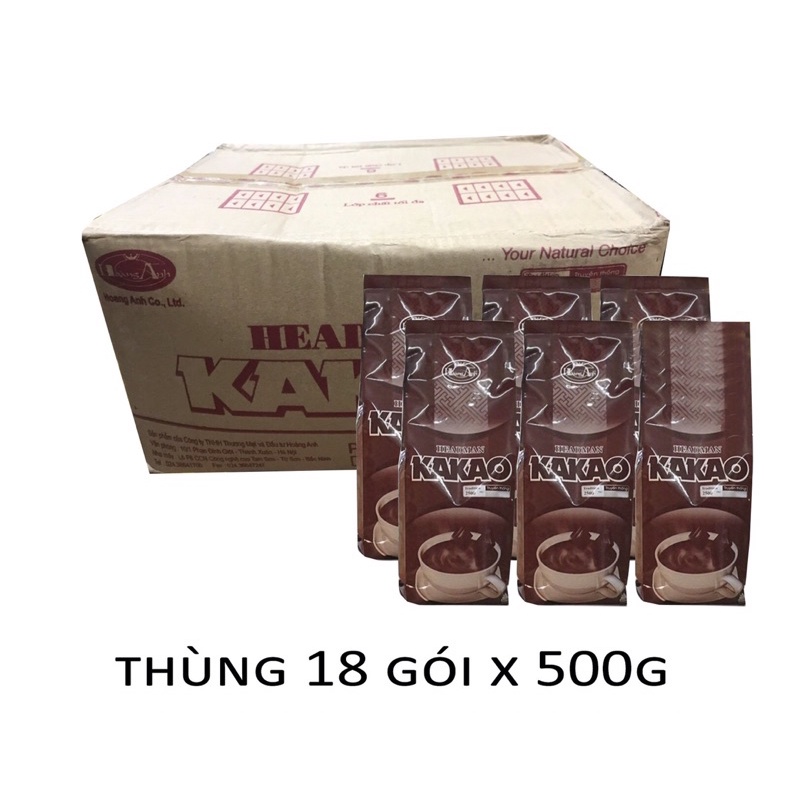 Thùng 18 Gói x 500gr Bột Kakao HEADMAN