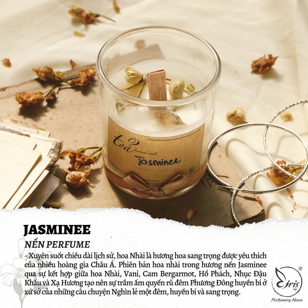 Nến nước hoa Jasminee | Tỏa Handmade Candle