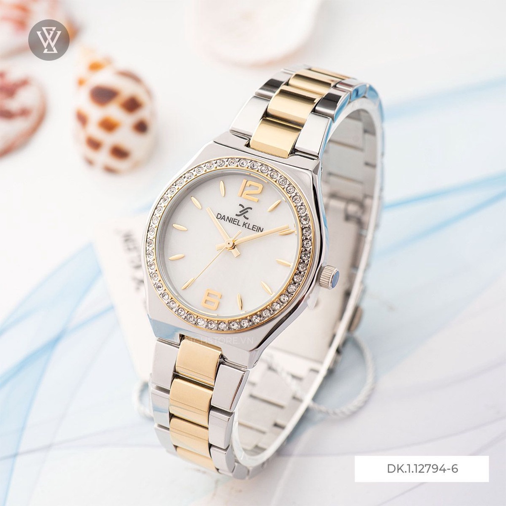 Đồng Hồ Quartz Nữ Daniel Klein Premium WATCHSTORE DK.1.12794-6 Mặt Kính Khoáng 34mm, Dây Kim Loại, Vỏ Thép Không Gỉ